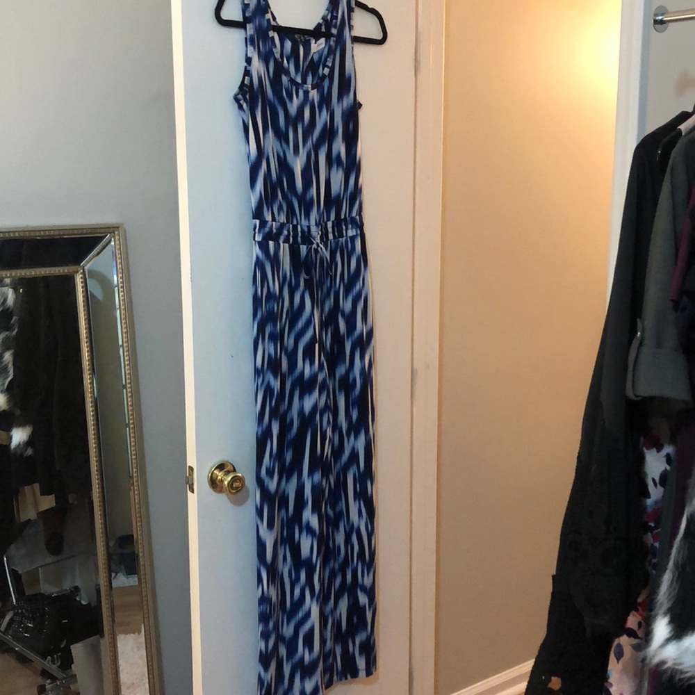 Calvin Klein blue Tie dyed Jumpsuit